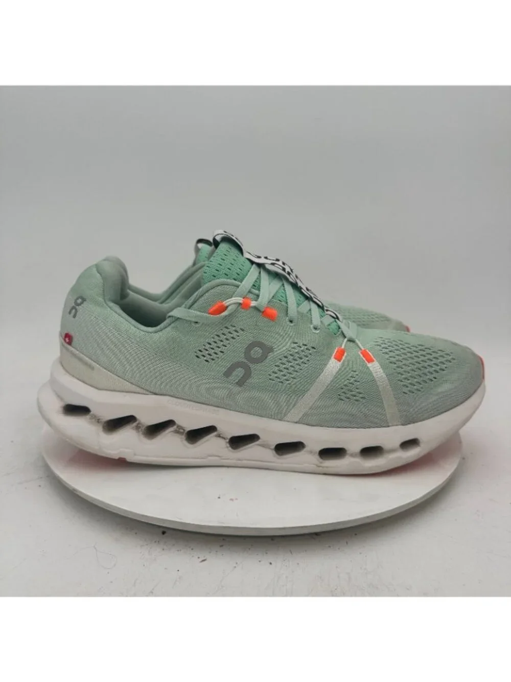 On Cloudsurfer Swiss Engineering Men Size 12 3MD10421071 Creek White Green Shoes